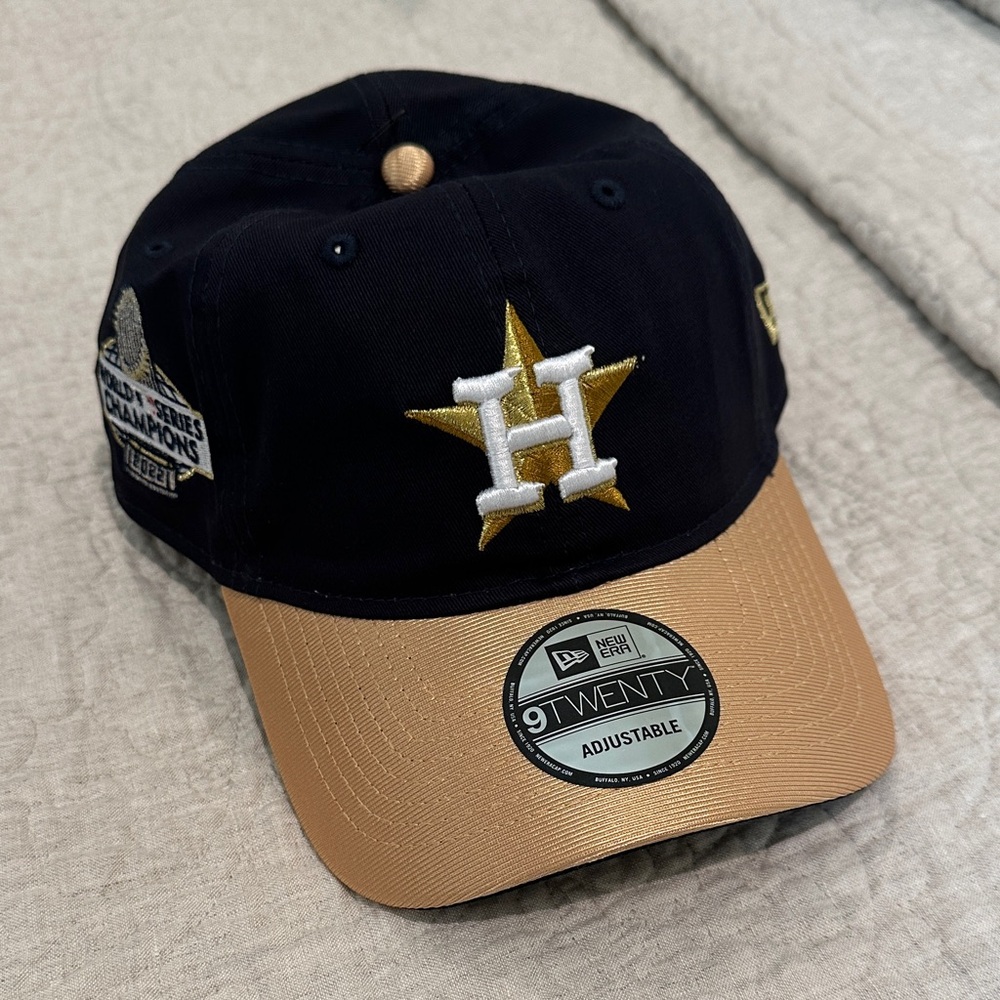New Era Black and Gold World Series Cap